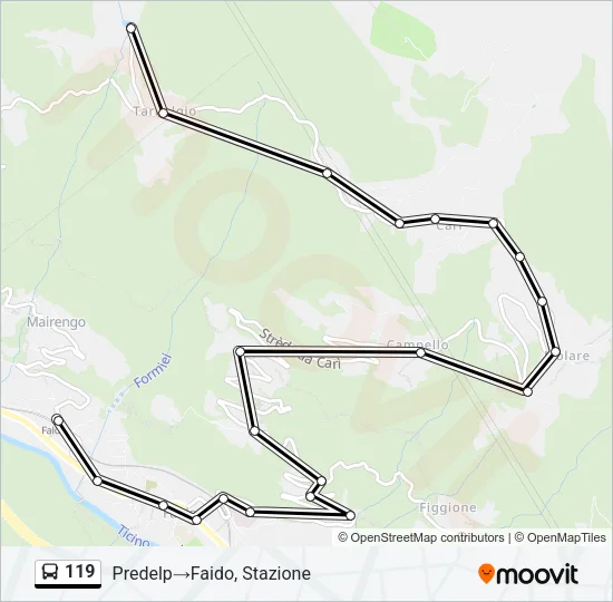 119 Bus Line Map