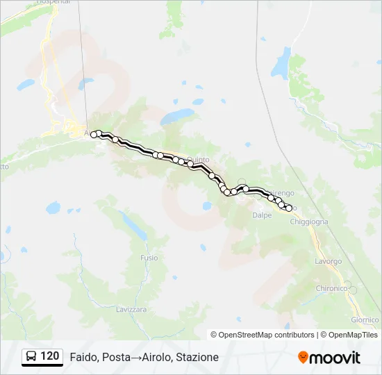 120 Bus Line Map