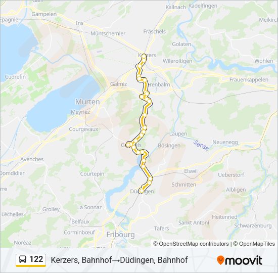 122 Bus Line Map