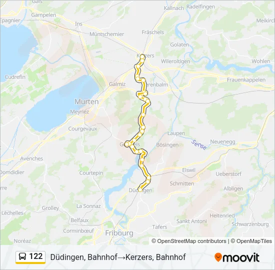 122 Bus Line Map