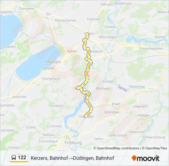 122 Bus Line Map