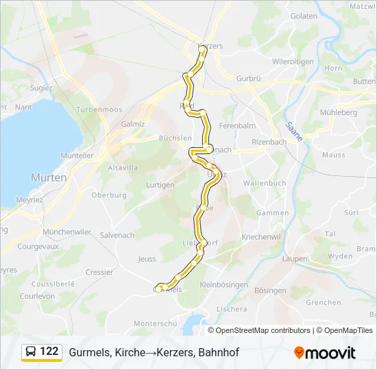 122 Bus Line Map