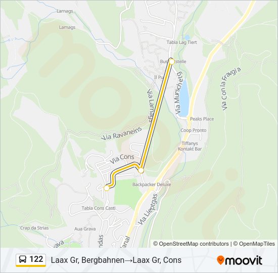 122 Bus Line Map