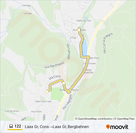 122 Bus Line Map