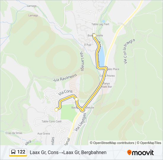 122 Bus Line Map