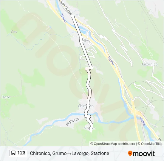 123 Bus Line Map