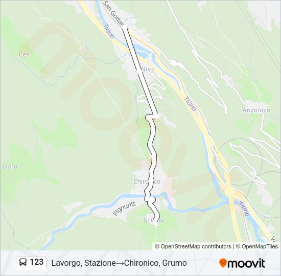 123 Bus Line Map