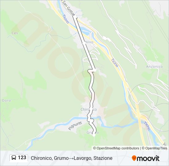 123 Bus Line Map