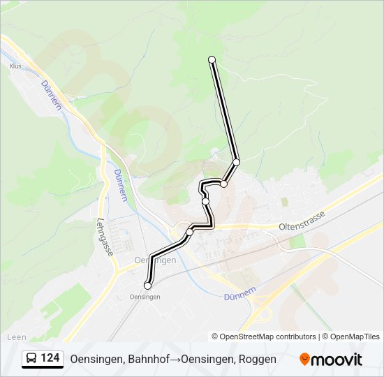 124 Bus Line Map