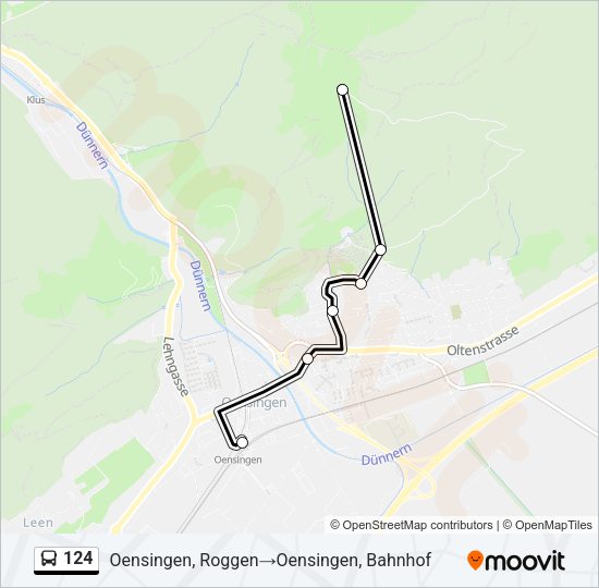 124 Bus Line Map