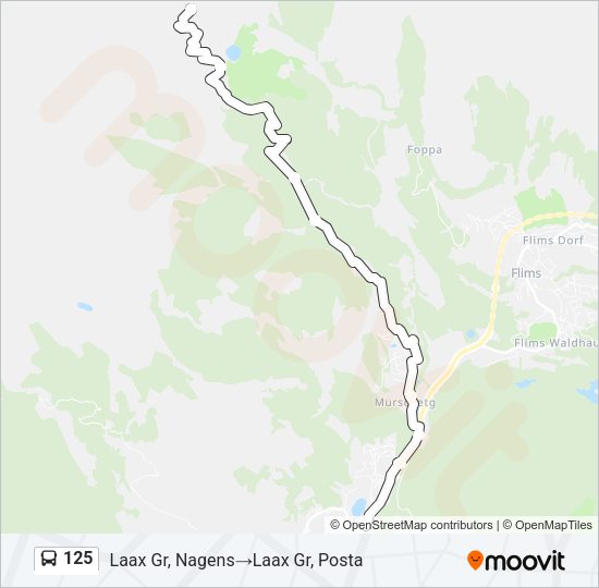 125 Bus Line Map
