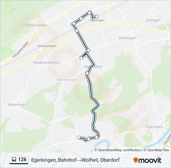 126 Bus Line Map