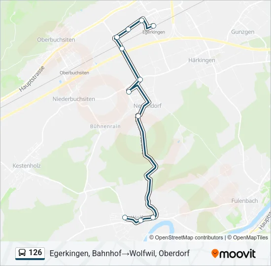 126 Bus Line Map