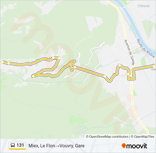 131 Bus Line Map