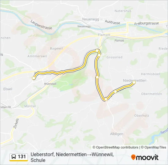 131 Bus Line Map