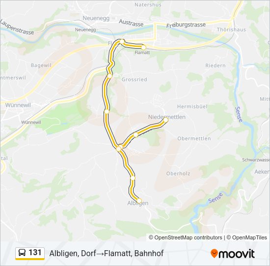 131 Bus Line Map