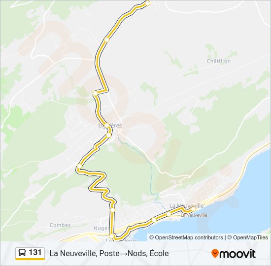 131 Bus Line Map