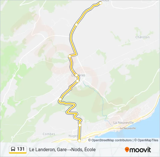 131 Bus Line Map