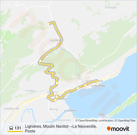 131 Bus Line Map