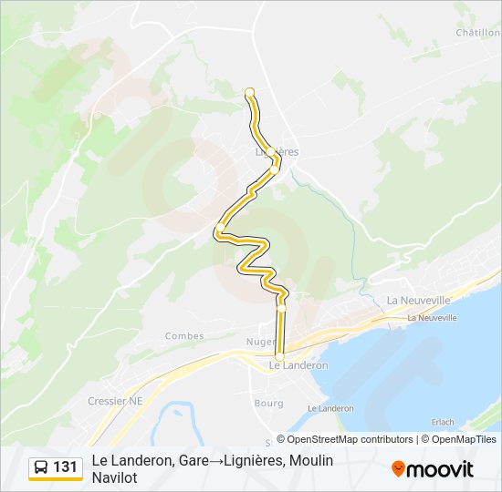 131 Bus Line Map