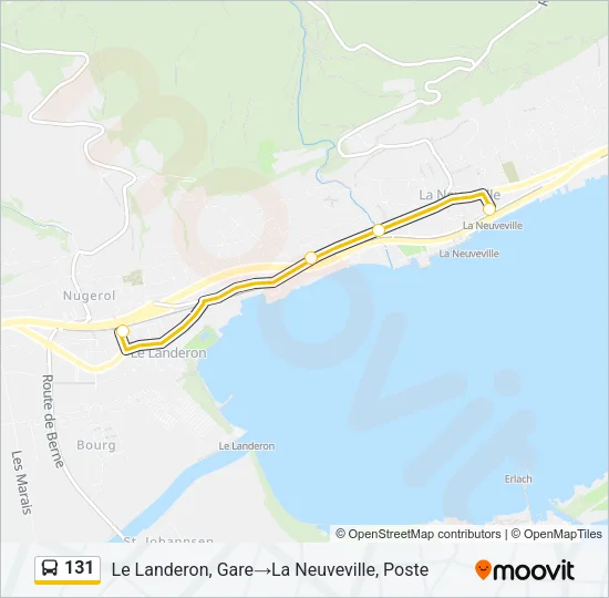 131 Bus Line Map