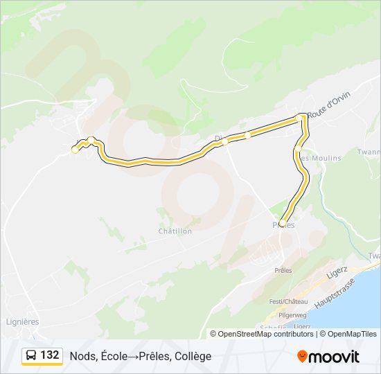 132 Bus Line Map