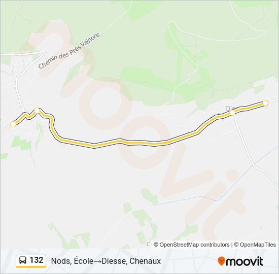 132 Bus Line Map