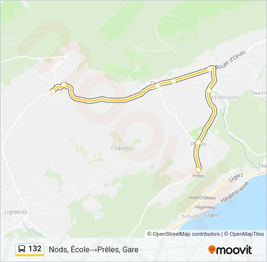 132 Bus Line Map