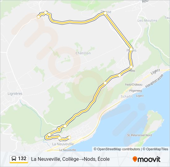 132 Bus Line Map