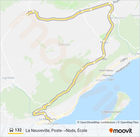 132 Bus Line Map