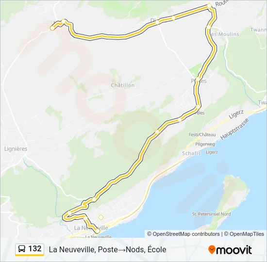 132 Bus Line Map