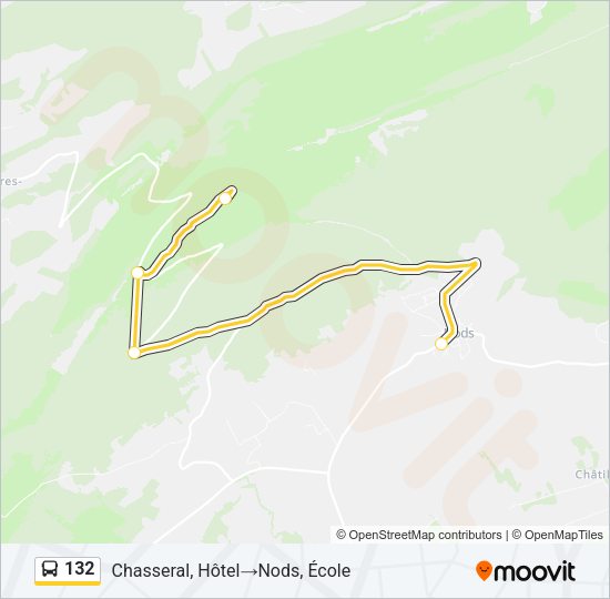 132 Bus Line Map