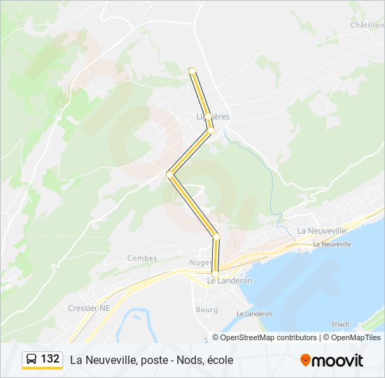 132 bus Line Map