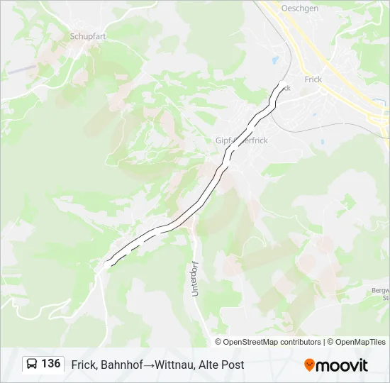 136 Bus Line Map