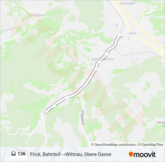 136 Bus Line Map