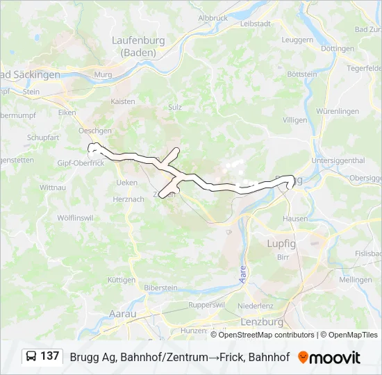 137 Bus Line Map