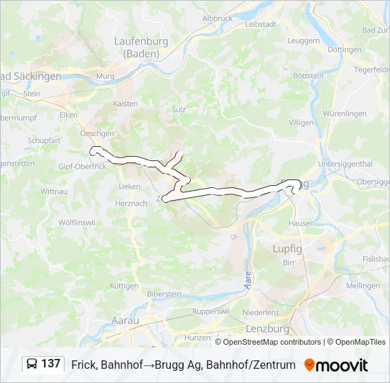137 Bus Line Map