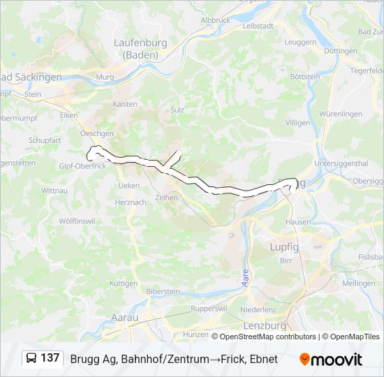 137 Bus Line Map