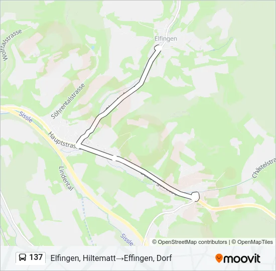 137 Bus Line Map
