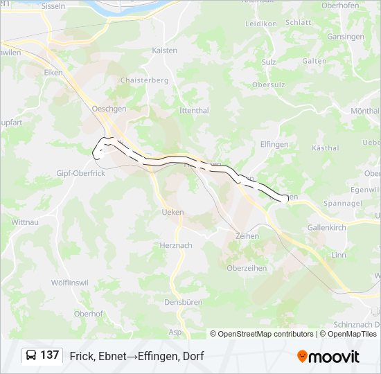 137 Bus Line Map
