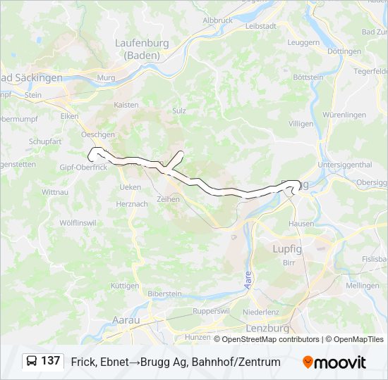 137 Bus Line Map