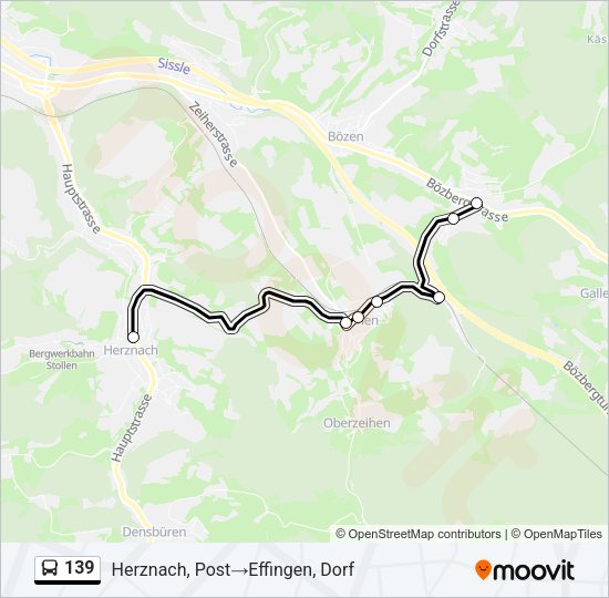 139 Bus Line Map