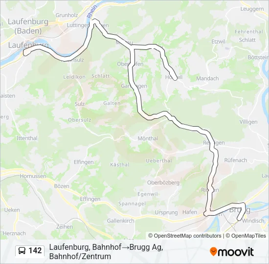 142 Bus Line Map