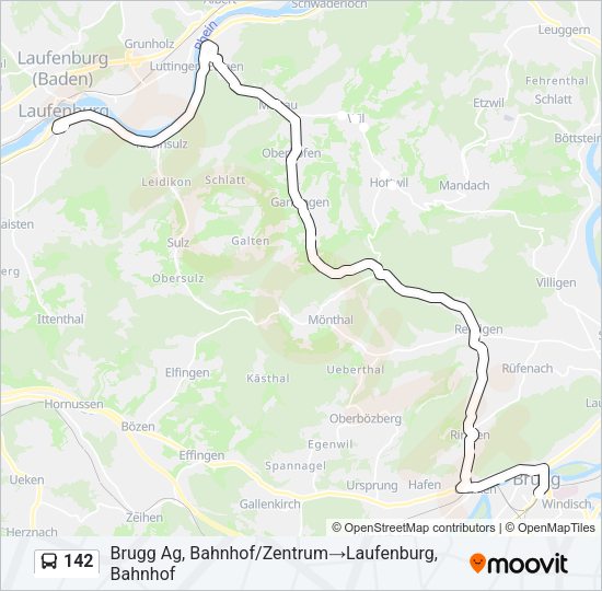 142 Bus Line Map