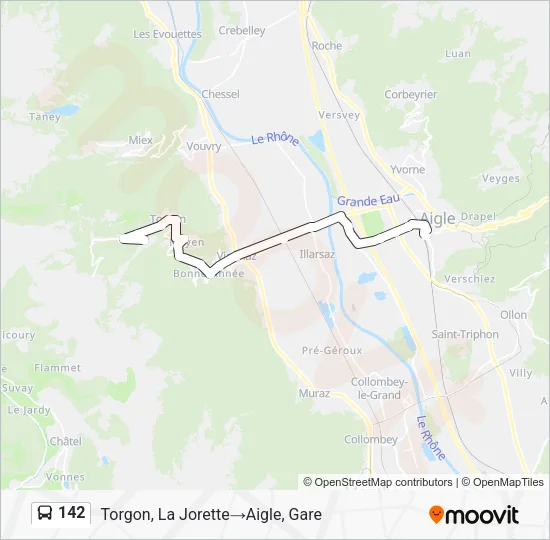 142 Bus Line Map