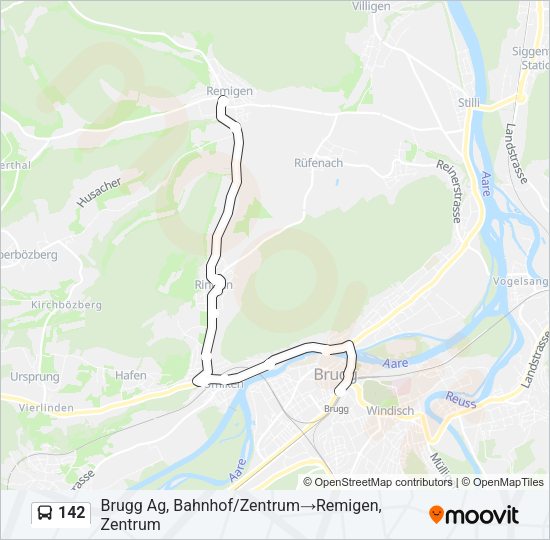 142 Bus Line Map