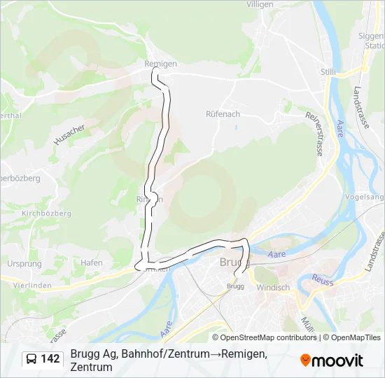 142 Bus Line Map