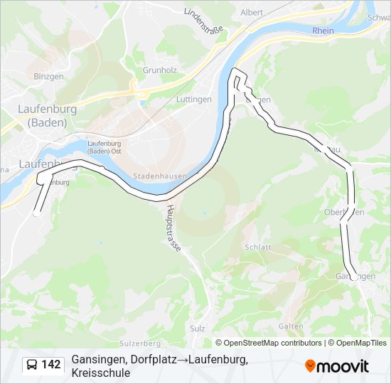 142 Bus Line Map