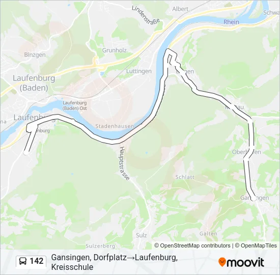 142 Bus Line Map