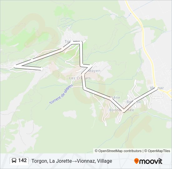 142 Bus Line Map